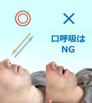 鼻呼吸イメージ